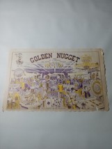 1950&#39;s Golden Nugget Gambling Hall Casino Dinner Placemat 5A - £21.00 GBP