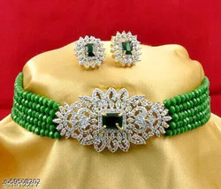 DESIGNER ETHNIC PEARL STONE JEWELLERY SET Kundan Jewelry Set all availab... - $4.99