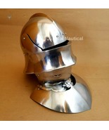 Gothic Sallet With Bevor 18Ga Medieval Gothic Sallet Helmet German Salle... - £252.69 GBP