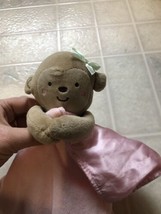 Child of Mine Carters Baby Monkey Holding Cupcake Blanket Lovey Plush - $22.43