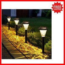 Elegant Warm White Solar Lights - 8-Pack Outdoor Waterproof Pathway Illu... - $36.62