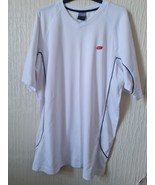 MENS NIKE  SHORT SLEEVE WHITE  SPORT ACTIVE POLO T SHIRT TOP LARGE EXPRE... - £14.16 GBP