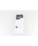 NOS Vintage 90s Puma Youth One Size Soccer Calf Socks White Black Italy ... - $376.72 MXN