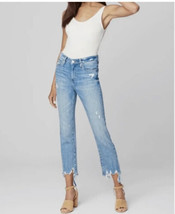 Women’s Denim Jeans BlankNyc Madison Crop High Rise Blue Tattered Distre... - $41.58