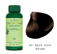 All-Nutrient Keratint Color-Glaze Hair Color - 4C Dark Cool Brown