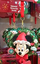 Disney Parks Santa Mickey Mouse Holiday Wreath Ornament - $42.99