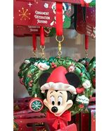 Disney Parks Santa Mickey Mouse Holiday Wreath Ornament - $42.99