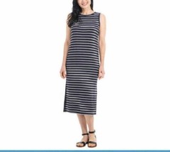 Hilary Radley Womens Terry Dress Size:XX-Large Color:Navy/Off-White Stripe - £29.38 GBP