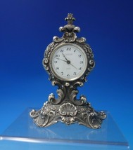 Looping Co. Silverplate 8 Day Alarm Clock C.1920&#39;s 5 1/4&quot; x 4&quot; (#6161) - £379.18 GBP