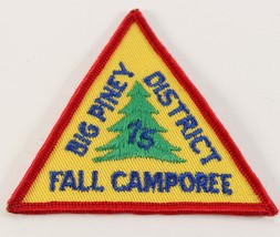 Vintage 1975 Big Piney District Fall Camporee Boy Scout America BSA Camp Patch - £9.19 GBP