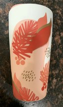 New Holiday Peach Colored Ceramic Tumbler 12oz - $660.85 MXN