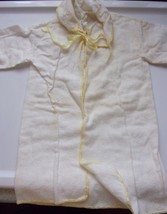 Vintage Pale Yellow Flannel Amoskeag Baby Infant Gown Layette - £4.72 GBP