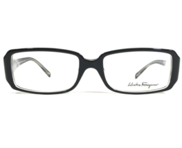 Salvatore Ferragamo Eyeglasses Frames 2623-B 137 Black Clear Rectangle 5... - £55.89 GBP