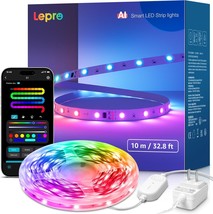 Lepro S1 Ai Led Strip Lights For Bedroom - 32.8Ft Smart Light Strips With Ic And - £33.64 GBP