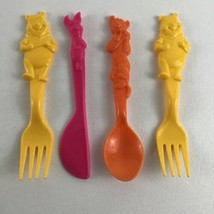 Disney Winnie The Pooh Child Cutlery Utensil Set Tigger Piglet Spoon Vin... - $24.70