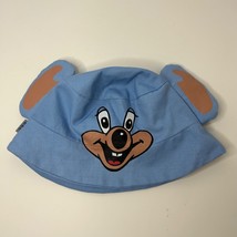 Chuck E Cheese Children&#39;s Bucket Hat  Blue W/ Ears Vintage  100% Cotton - £13.21 GBP