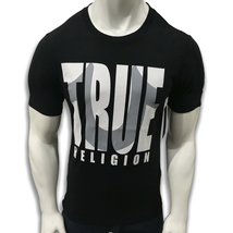 Nwt True Religion Msrp $59.99 Men&#39;s Black Crew Neck Short Sleeve T-SHIRT Size Xl - $23.30