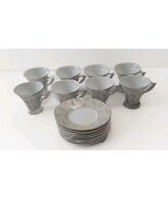 vintage 8 cup 8 saucers set fabrik Smcs - $21.78