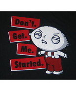 The Family Guy, Stewie Image Saying Don&#39;t Get Me Started T-Shirt NEW UNWORN - £13.66 GBP+
