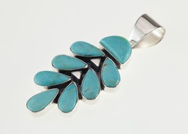 Jay King DTR Sterling Silver Turquoise Stone Pendant 10.3g - £93.87 GBP
