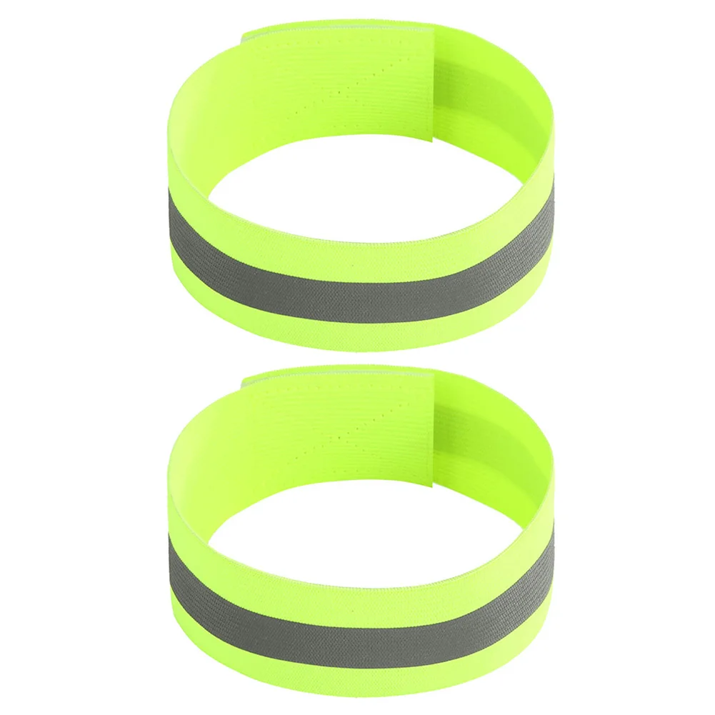 2pcs Night Running Arm Strap Safety Reflective Belts Portable Arm Outdoor  Cycli - £82.42 GBP