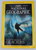 National Geographic Magazine W/Map - Glaciers - Vol 189 No 2 - February 1996 - £5.69 GBP