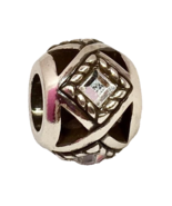Brighton Diamondback Bead JC0032, Silver Finish, Crystals, New - $12.35