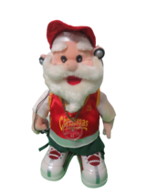 Gemmy 13&quot; Animated Rapping And Dancing Santa Claus Headphones Christmas Video - £39.11 GBP