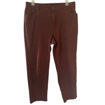 Lauren Ralph Lauren Womens Jeans Size 16 Straight Leg Brown Denim Preppy... - $25.99