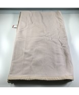 Somma Blanket Queen Size Beige Pure New Wool Stitched Border 90 x 107 - £372.06 GBP