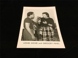 Lionel Ritchie and Gregory Hines 5x7 Press Kit Photo Black and White - £7.81 GBP