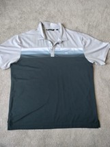 Travis Mathew Men&#39;s Grey/Blacl Short Sleeve Golf Polo Shirt Size XXL - $13.86