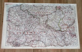 1937 Original Vintage Map Of Northern France Paris / Belgium Luxembourg - £21.61 GBP