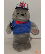 Coca-Cola Seal In Delivery Outfit 8&quot; Beanie bean bag plush toy style #0170 - $15.07