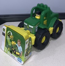 John Deere 2 in 1 Transforming Tractor Excavator Dump Truck Kids Creative Toy - £23.94 GBP