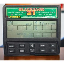 Radio Shack Blackjack 21 Game Handheld Electronic 60-2454 Vintage Casino - $11.96