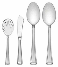 Gorham Column Frosted Entertainment Set 4PC Hostess Flatware 18/10 Stainless NEW - £44.23 GBP