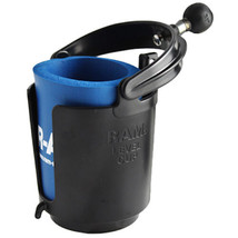 RAM Mount Plastic Self Leveling Cup Holder with 1 inch Ball and Foam Holder - $42.99