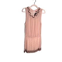 Moon Collection Los Angeles Size Small Beige Beaded Dress Boho - $18.69