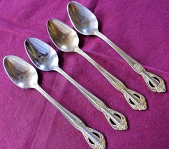 Farberware 4 Teaspoons Gold Electroplated Regal Pattern 6.25&quot; # 27044 Korea  - $7.91