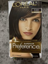 L&#39;Oreal Superior Preference Permanent Hair Color #5 Medium Brown - $11.75