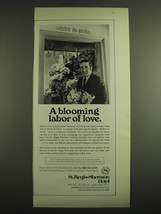 1971 St. Regis-Sheraton Hotel Advertisement - A blooming labor of love - £14.76 GBP