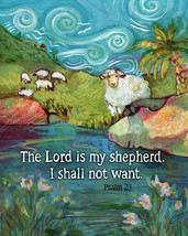 the lord is my shepherd Jesus christian ceramic tile mural backsplash medallion - £53.43 GBP+