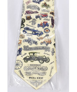 Museum Artifacts Hand Made 100% Silk Necktie Antique Cars New in Packaging - $47.37 CAD