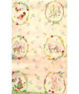 Fabric Red Rooster &quot;Beatrix Potter Farm&quot; Turn of Century 3 Pc Bunnies Pi... - $7.74 CAD