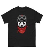 Panda Pilot black Tshirt t-shirt  tee - $14.85+