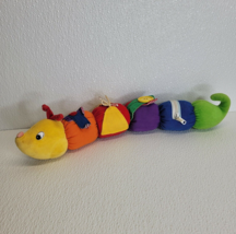 Rare Vtg. Baby Gund Tinkle Crinkle Caterpillar Toy Plush Rattle Worm But... - $23.16