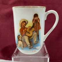 1981 Vintage Norman Rockwell Sour Note 9 oz. Coffee Tea Mug Cup Japan - £6.21 GBP