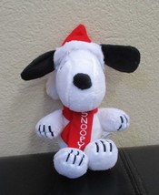 Peanuts Snoopy Wearing Santa Hat 8&quot; With Clip - £10.71 GBP