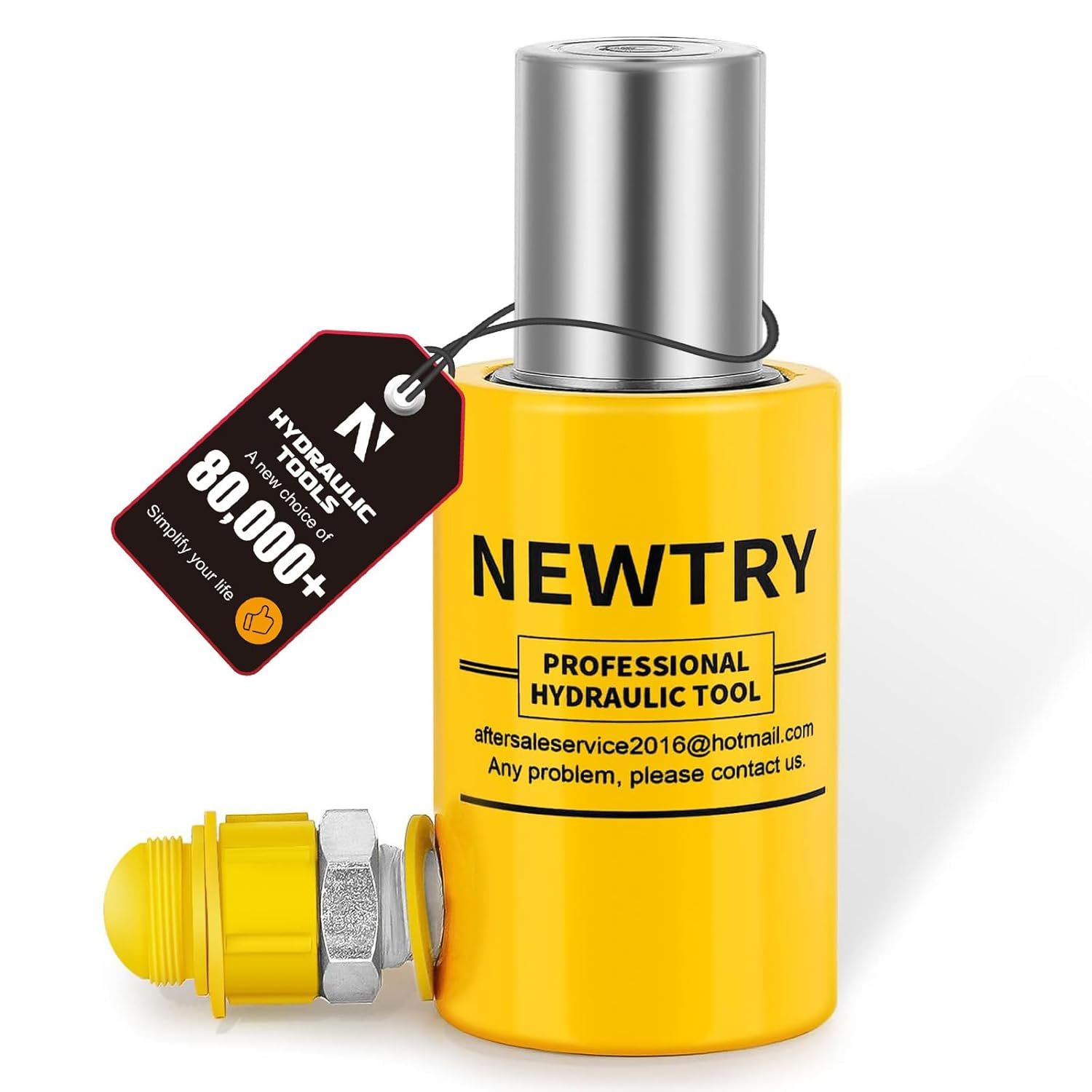 Newtry 10 Ton Hydraulic Ram Jack Cylinder Short Type 2&quot; Stroke Porta Pow... - $89.96
